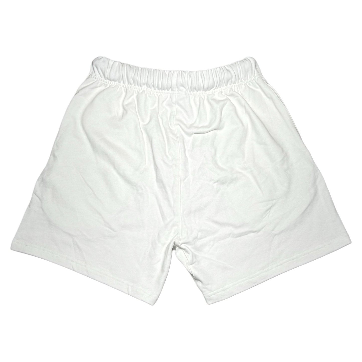 L'ESSENCE Customized White Shorts With Black Thick Drawstrings. - L'ESSENCE