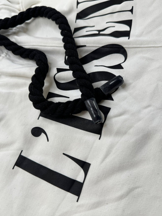 L'ESSENCE Customized White Shorts With Thick Drawstrings. - L'ESSENCE