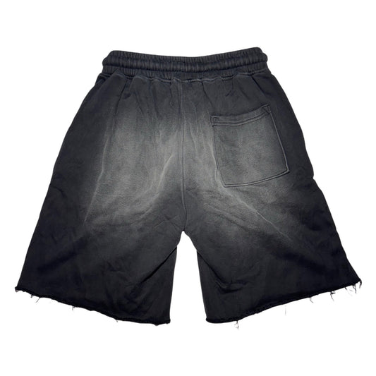 L'ESSENCE Customized Black Washed Shorts With Thick Drawstrings. - L'ESSENCE