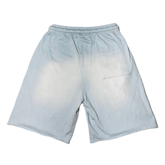 L'ESSENCE Customized Light Blue Washed Shorts With Thick Drawstrings. - L'ESSENCE