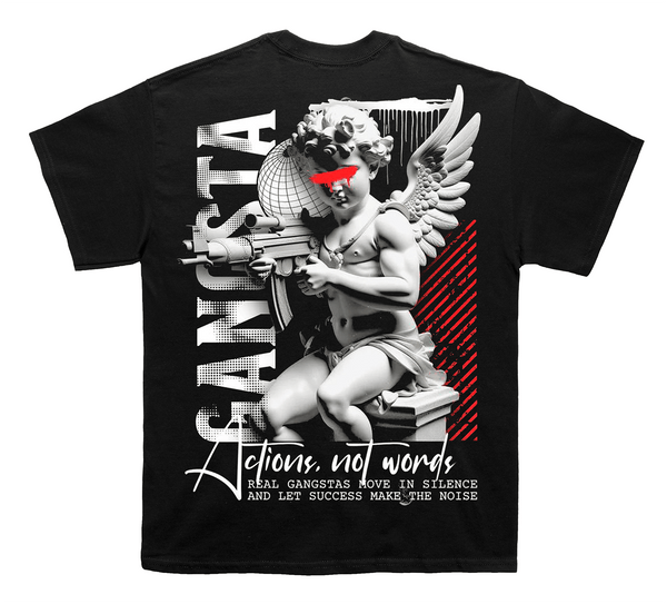 関税なし♪【GLOGANG】A Lil Tour ★LA Tシャツ A Lil Tour with Gang Tee (Black)