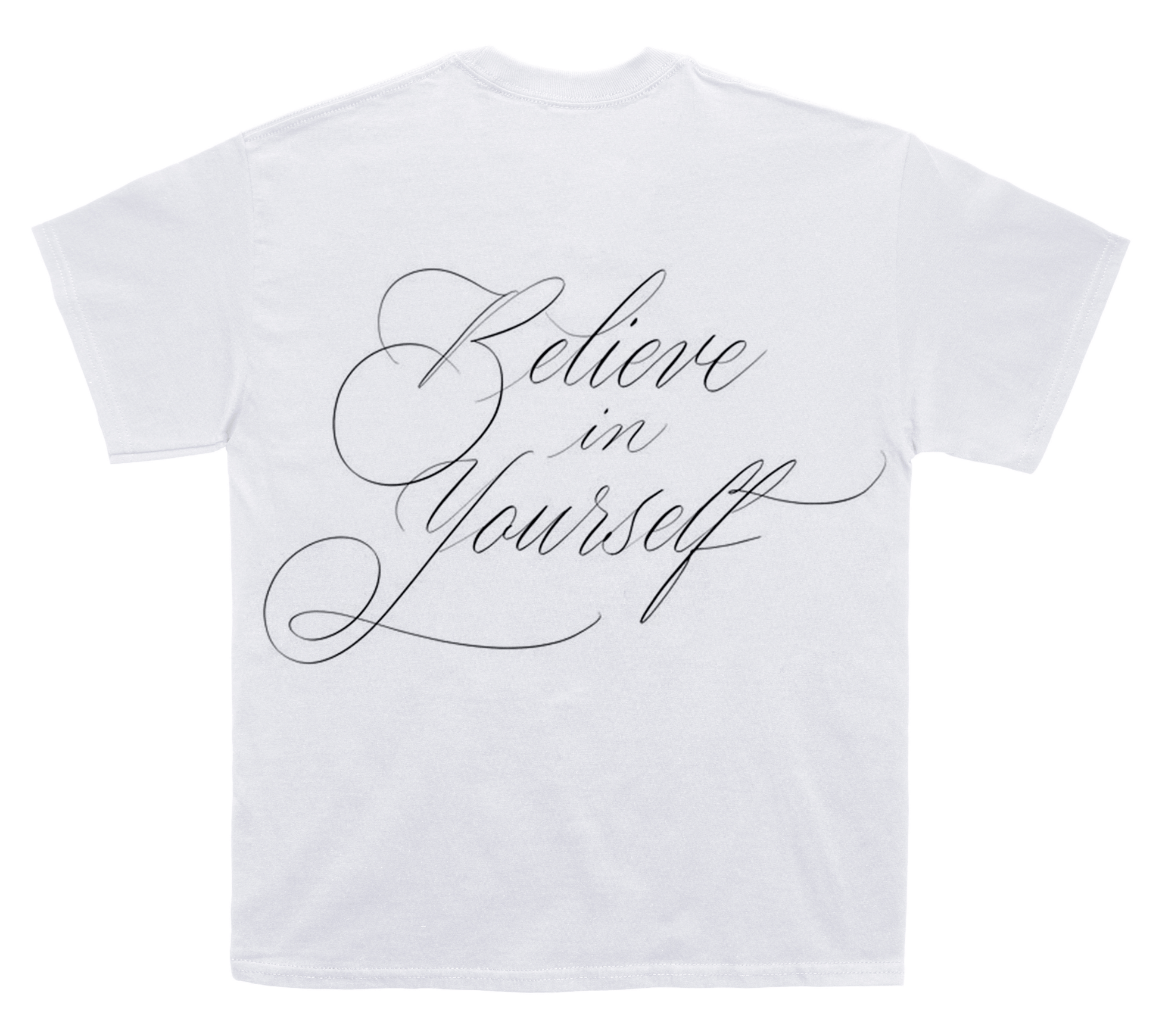 White T-Shirt Believe in yourself - L'ESSENCEWhite T-Shirt Believe in yourself