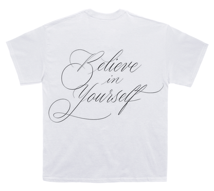 White T-Shirt Believe in yourself - L'ESSENCEWhite T-Shirt Believe in yourself