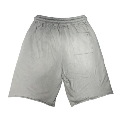 L'ESSENCE Custom Washed Grey Shorts With Thick Drawstrings. - L'ESSENCE