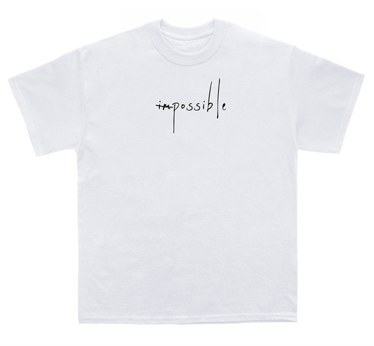 L'ESSENCE Oversized white T-shirt - Impossible long sleeve mens tshirt - L'ESSENCE